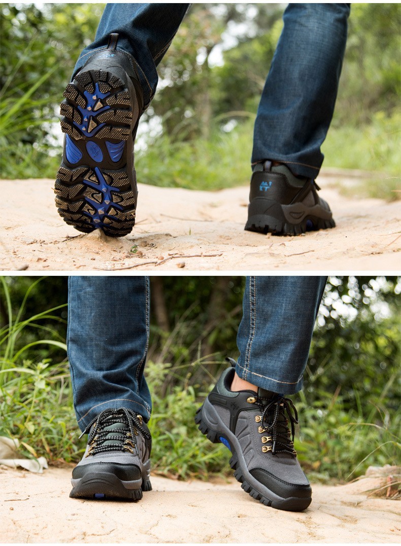 2021 High quality Men Hiking Shoes Outdoor Walking Jogging Trekking Mountain Climbing Sport Male Waterproof Sneakers
