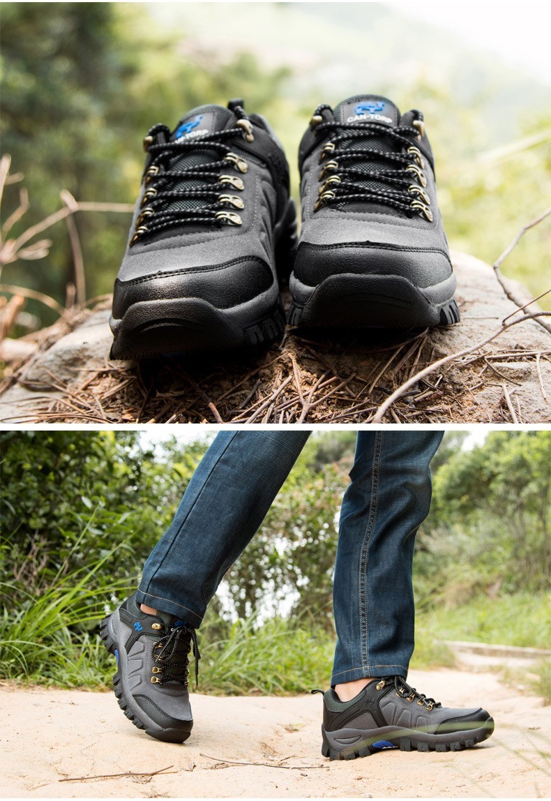 2021 High quality Men Hiking Shoes Outdoor Walking Jogging Trekking Mountain Climbing Sport Male Waterproof Sneakers