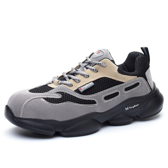 2021 High quality lightweight steel toecap men safety shoes women work outdoor breathable male female shoes plus size