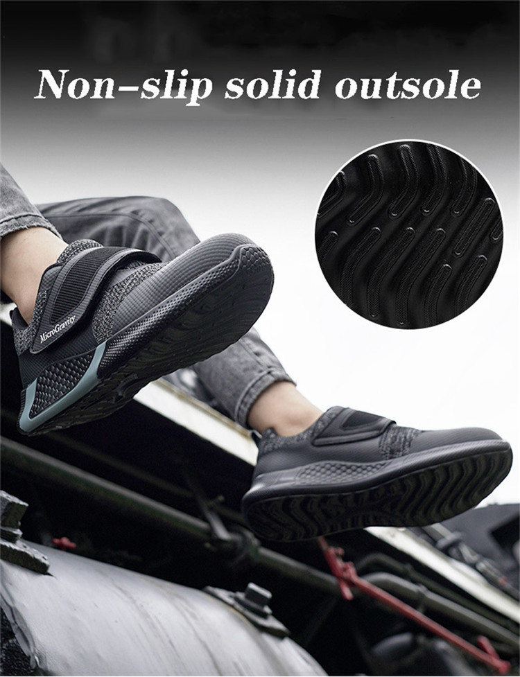 2021 High quality Direct Selling Lazy Safety Shoes Male Lightweight Protective Work Shoes Puncture-Proof Safety Boots