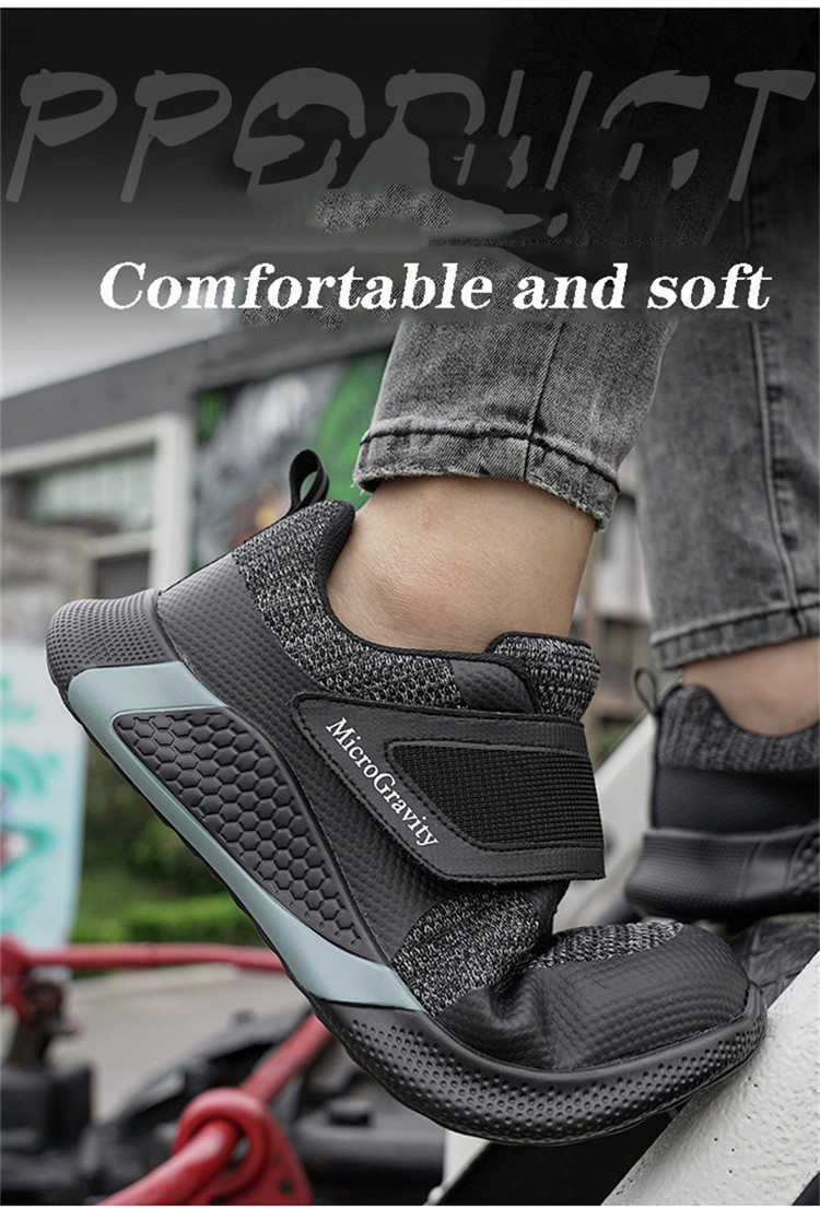 2021 High quality Direct Selling Lazy Safety Shoes Male Lightweight Protective Work Shoes Puncture-Proof Safety Boots