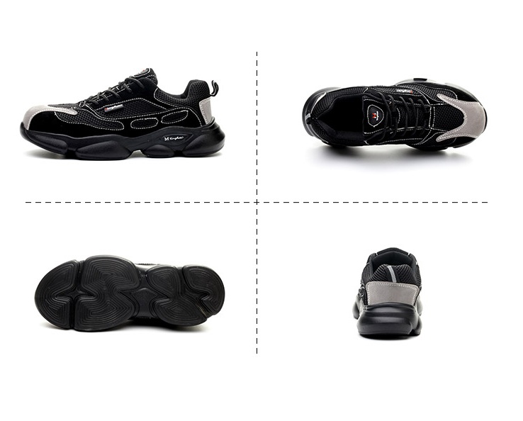 2021 High quality lightweight steel toecap men safety shoes women work outdoor breathable male female shoes plus size
