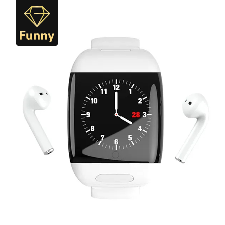 2021 High quality Smart Watch Men Bluetooth Headphone Heart Rate Blood Pressure Smartwatch for Android