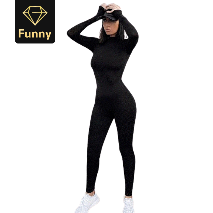 2021 High quality Women Yoga Jumpsuit Sports Gym Running Fitness Legging Pants Athletic Long Sleeve Workout Clothes