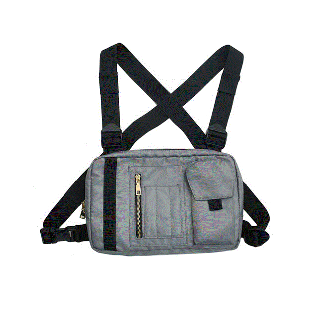 2021 High quality Three Pockets Large Space Chest Rig Multifunction Nylon Chest Bag For Men Fashion Chest Utility Bags