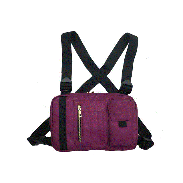 2021 High quality Three Pockets Large Space Chest Rig Multifunction Nylon Chest Bag For Men Fashion Chest Utility Bags