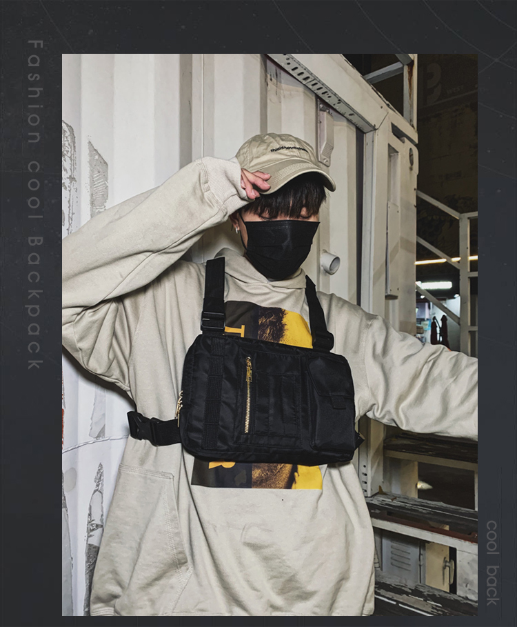 2021 High quality Three Pockets Large Space Chest Rig Multifunction Nylon Chest Bag For Men Fashion Chest Utility Bags