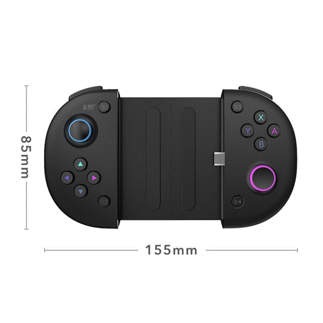 2021 High quality Mobile Game Controller Clickable Gamepad Analog Joystick with Type-C Port Fast Charging for Android