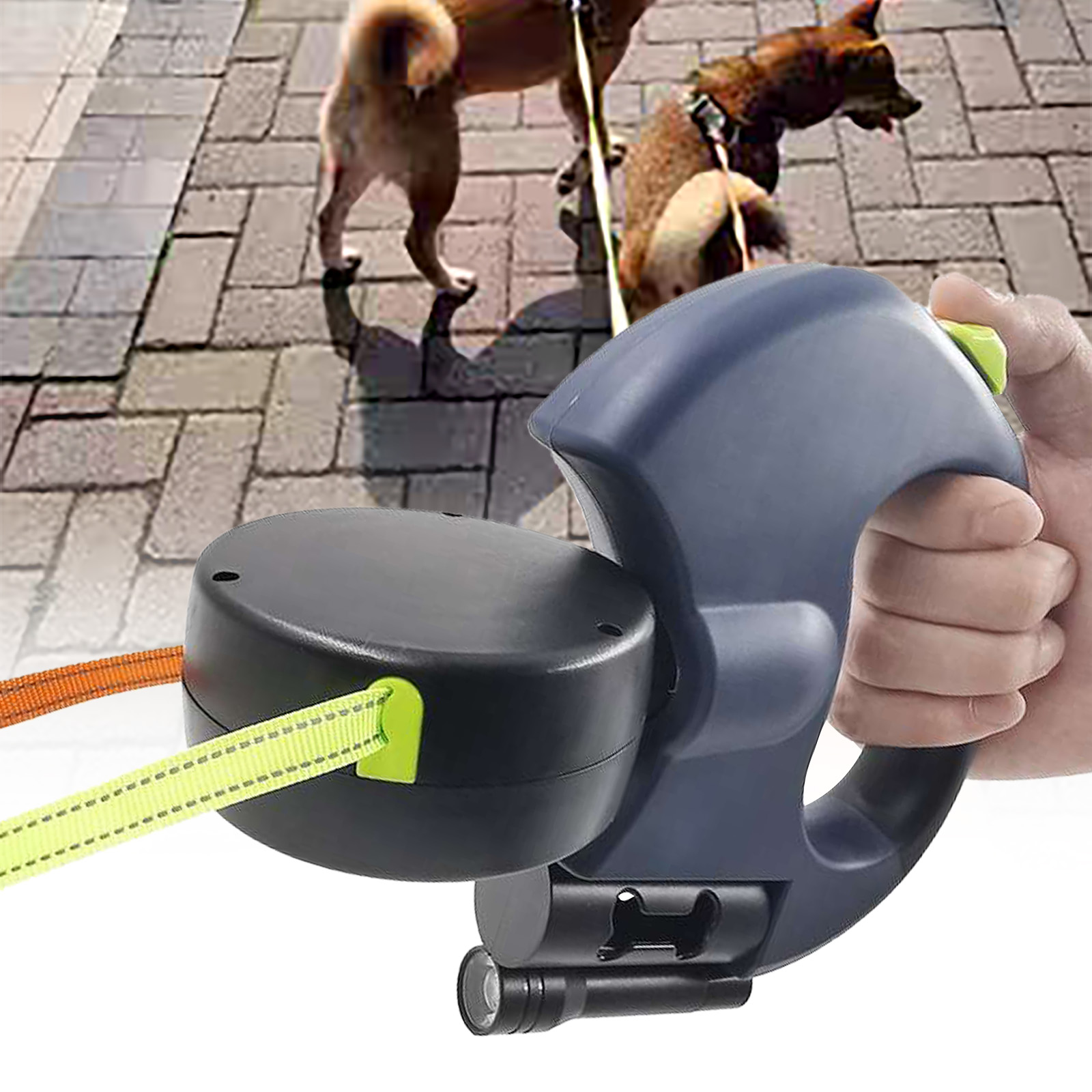 2021 High quality 360 Degree Double Head Traction Rope Dog Universal Automatic Retractable Outdoor Solid Supply 3 M