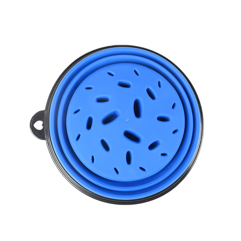 2021 High quality Travel Small Big Slow Food Bowl for Dogs Flodable with Buckle Pet Feeder Puppy Bowls Pets Products