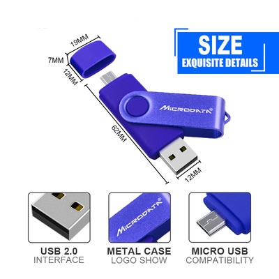 2021 High quality New USB 2.0 USB Flash Drive OTG flash drive 128GB 64GB 32GB USB Stick 2 in 1 Computer cell phone USB