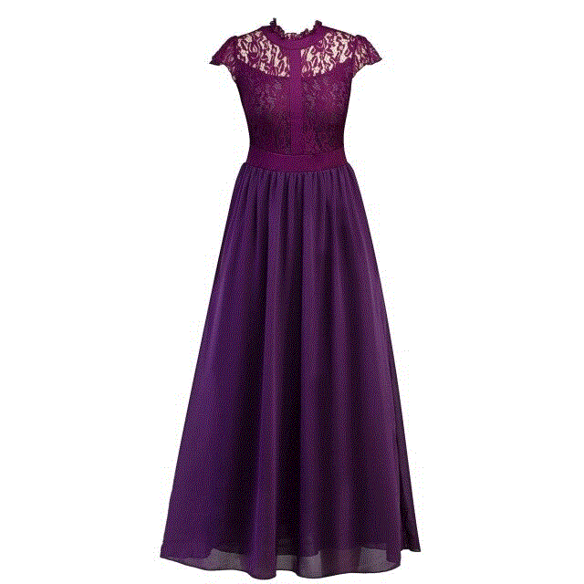 2021 High quality Long Dress Women Dress Elegant Lace A-Line Solid Sleeveless Floor-Length Dress Plus Size dress