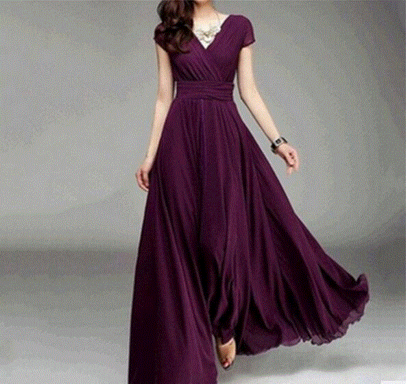 2021 High quality Summer Sexy Deep V-Neck Draped Maxi Dress Women Short Sleeve Party Dress Female Elegant Long dress