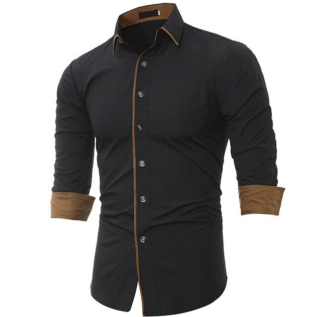 2021 High quality Classic Men'S Shirts Patchwork Cotton Long Sleeve Shirt Men High Quality Casual Male Social Shirts