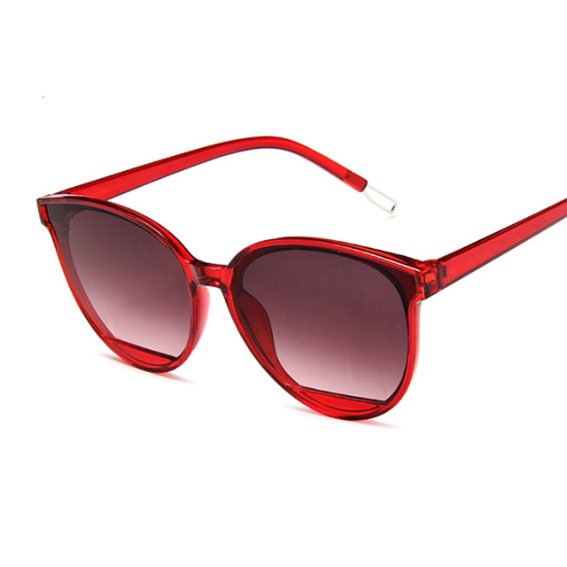 2021 High quality Fashion Sunglasses New Classic Oval Red Women Sunglasses Female Vintage Cat Eye Sun Glasses