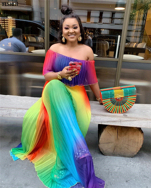 2021 High quality Print African Dresses for Women Vetement Femme Summer Long Dress African Clothes