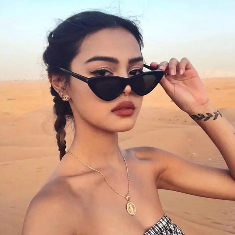 2021 High quality Sunglasses Women Sexy Retro Small Cat Eye Sun Glasses Brand Designer Colorful Eyewear For Female