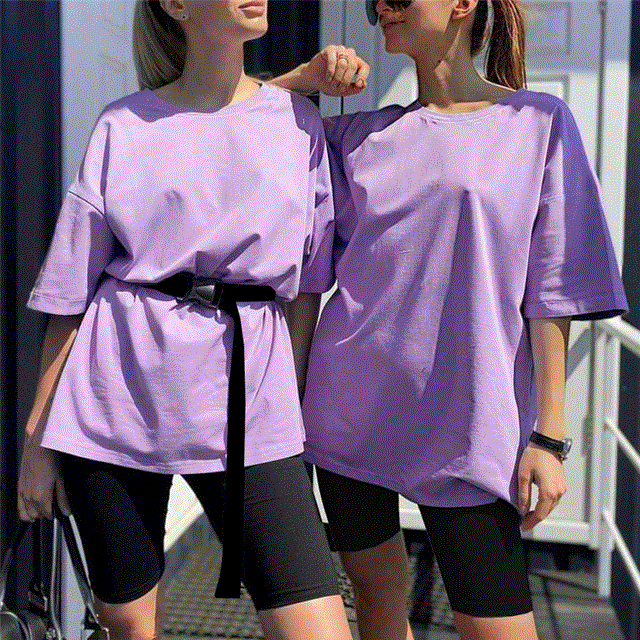 2021 High quality Suit With Belt Solid O-Neck Home Loose Casual Fashion Leisure Bicycles Shorts Set