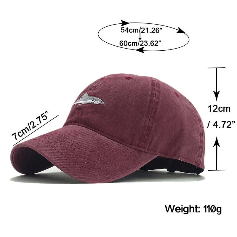 2021 High quality snapback man cap baseball cap hip hop embroidery curved strapback dad hat summer fish sun hat cap