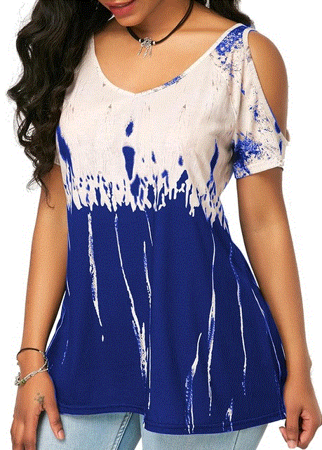 2021 High quality Woman Short Sleeve T-shirt Women Clothes T-Shirts Plus Size Ladies Off Shoulder Print Tops