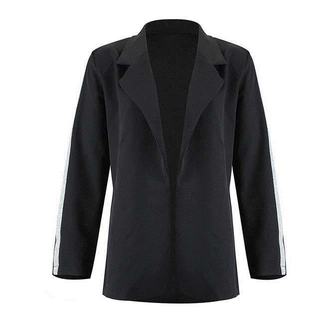 2021 High quality Long Sleeve Office Jacket Suit V Neck  Women's Coat Autumn Slim Female Outerwear Elegant Ladies Coat