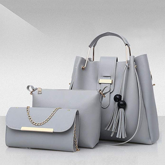 2021 High quality 4pcs Woman Bag Female Purse and Handbag Four-Piece Shoulder Bag Tote Messenger Purse Bag Female Tote