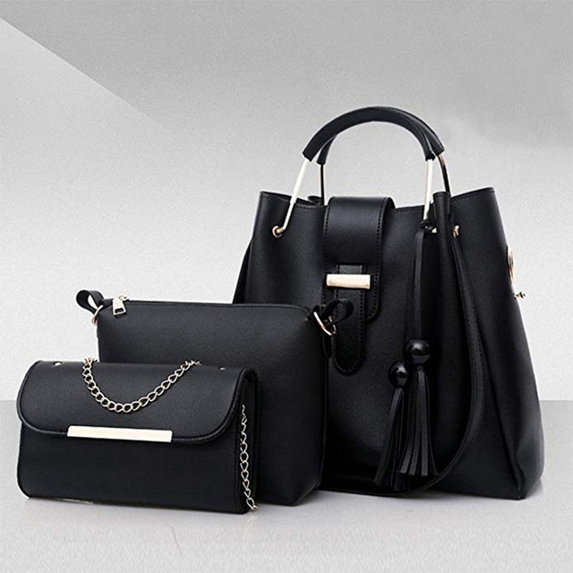 2021 High quality 4pcs Woman Bag Female Purse and Handbag Four-Piece Shoulder Bag Tote Messenger Purse Bag Female Tote