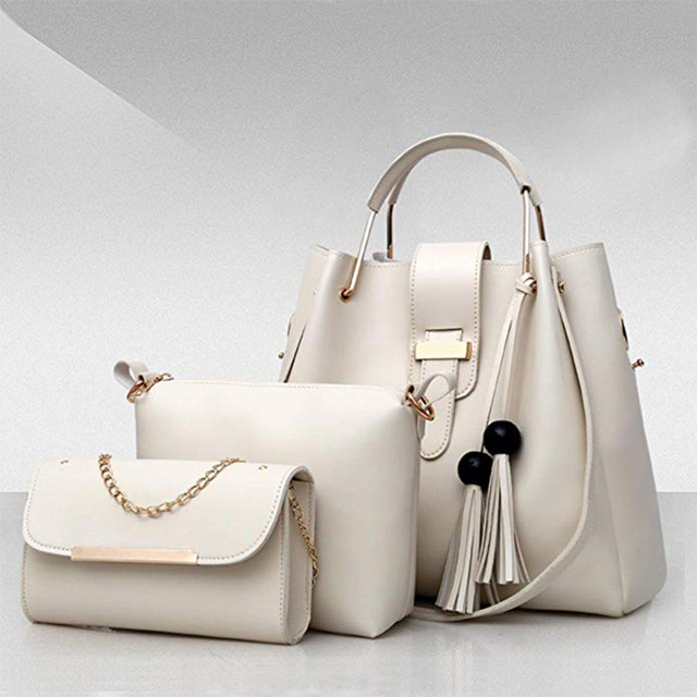 2021 High quality 4pcs Woman Bag Female Purse and Handbag Four-Piece Shoulder Bag Tote Messenger Purse Bag Female Tote