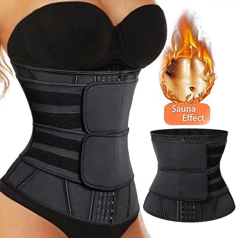 2021 High quality Women Waist Trainer Corset Sports Waist Shaping Belt Adjustable Shapewear Bustiers