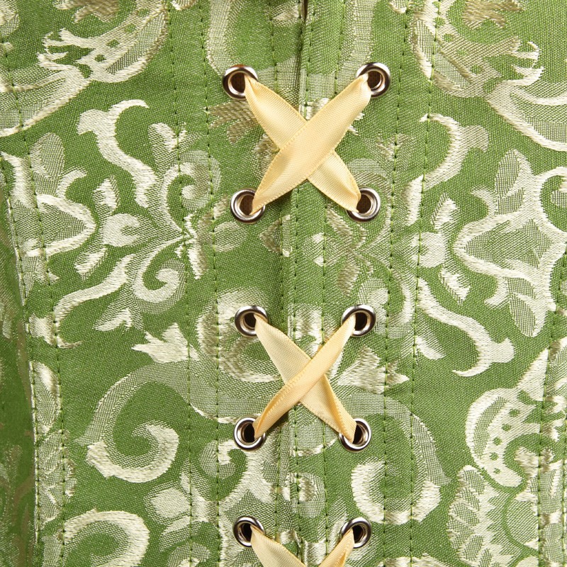 2021 High quality Women Sexy Slim Burlesque Satin Body Shaper Strapless Overbust Boned Lace Bustier Overbust Plus Size