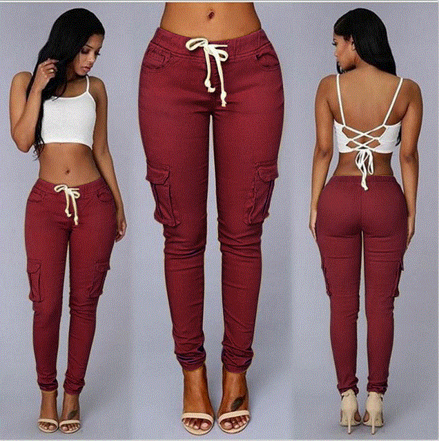 2021 High quality Elastic Sexy Skinny Pencil Jeans For Women Leggings Trousers Woman High Waist Jeans Women's  Pants