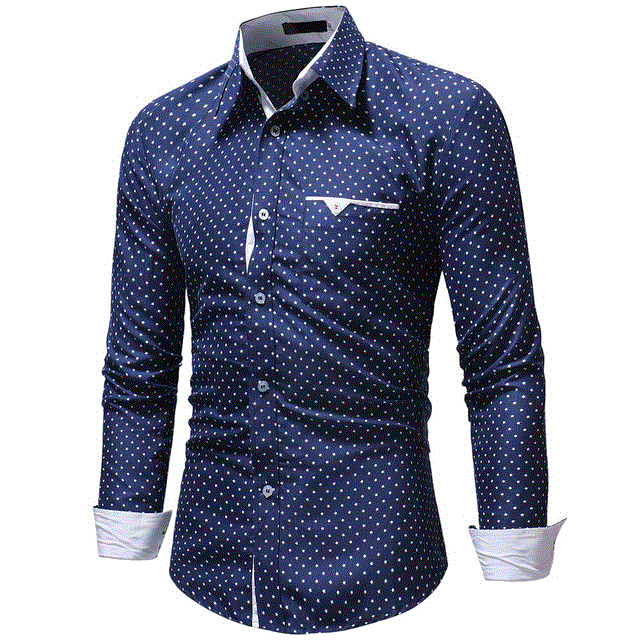 2021 High quality Men Shirt Long-Sleeved Casual Shirts For Men Slim Fit  Male Dress Shirts Camisas Masculina