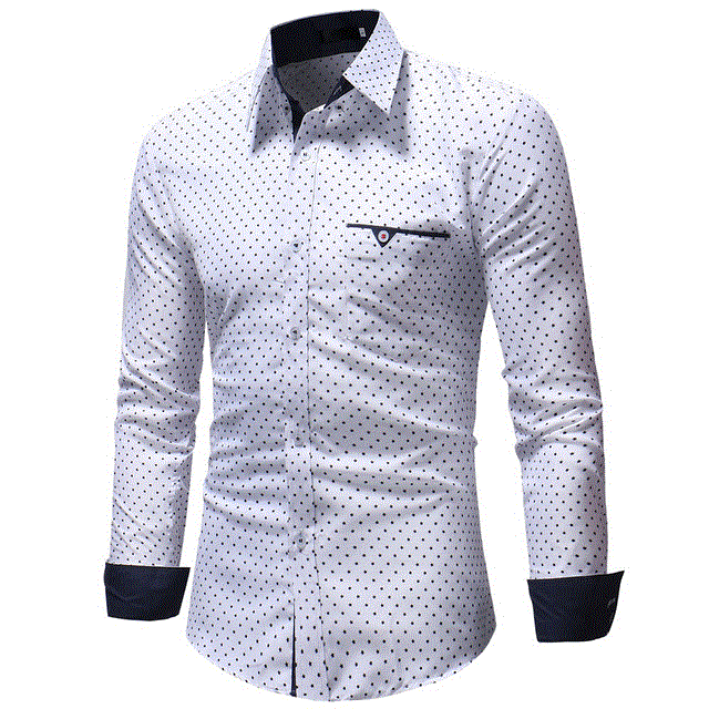 2021 High quality Men Shirt Long-Sleeved Casual Shirts For Men Slim Fit  Male Dress Shirts Camisas Masculina