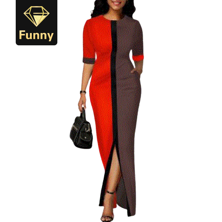 2021 High quality African Dresses for Women printing African Clothes Plus Size Summer Long Dress