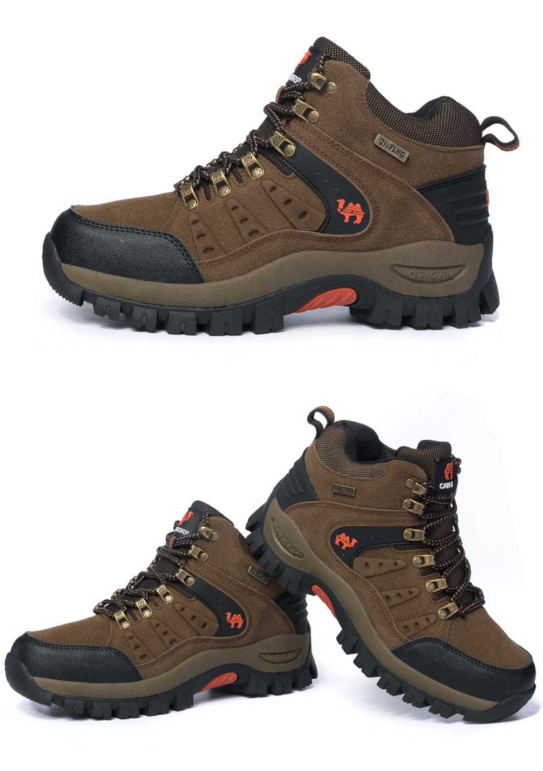 2021 High quality Menandwomen's Classical Hiking Boots Sneakers Couples Outdoor Mountain Desert Climbing Shoes Plus Size