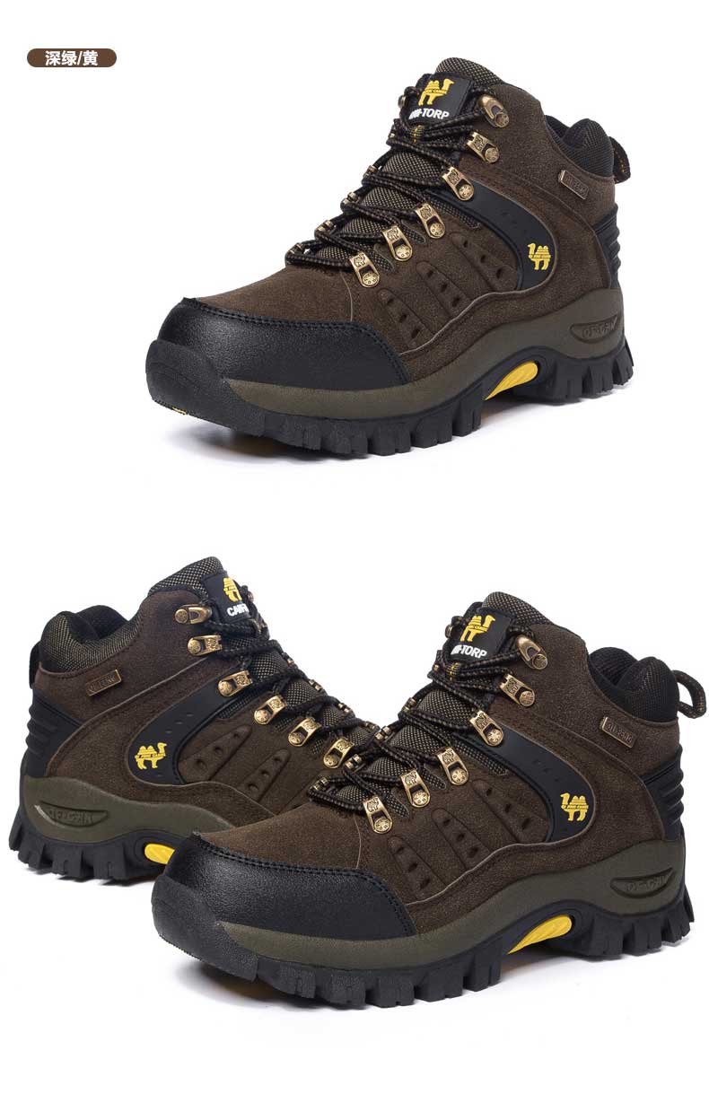 2021 High quality Menandwomen's Classical Hiking Boots Sneakers Couples Outdoor Mountain Desert Climbing Shoes Plus Size