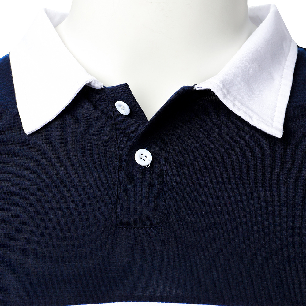 2021 High quality Men Polo Men Long Short Sleeve Shirt Contrast Polo New Clothing Streetwear Casual Fashion Men tops