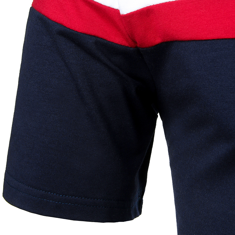 2021 High quality Men's Short Sleeve Polo Three Stripe Fashion Match Men's Matching Short Sleeve Men T-shirts and Polos