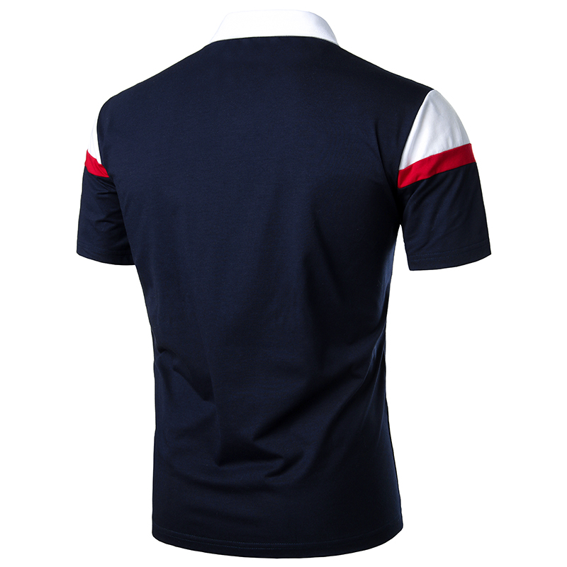 2021 High quality Men's Short Sleeve Polo Three Stripe Fashion Match Men's Matching Short Sleeve Men T-shirts and Polos