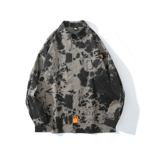 2021 High quality Casual Long Sleeve Cargo Shirt Men High High Streetwear Fall Women Retro Shirts Harujuku Mens Shirt 3081