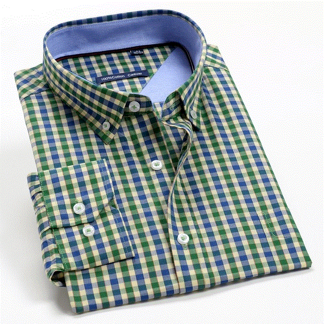 2021 High quality 6XL 7XL 8XL 9XL 10XL 12XL Men's Business Casual Classic Plaid Long Sleeve Shirt Autumn Brand Clothing 100% Cotton Loose Shirt