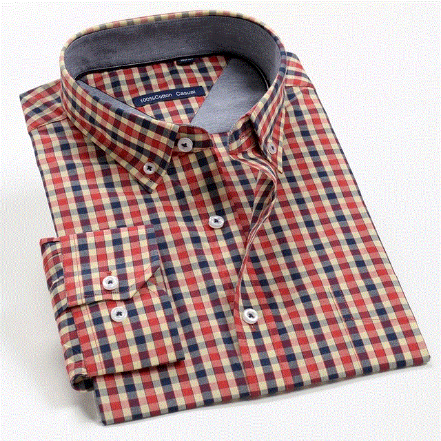 2021 High quality 6XL 7XL 8XL 9XL 10XL 12XL Men's Business Casual Classic Plaid Long Sleeve Shirt Autumn Brand Clothing 100% Cotton Loose Shirt