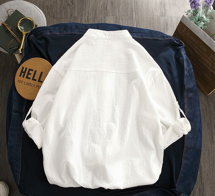 2021 High quality New Men's 3/4 Sleeve Shirts Cotton Casual Breathable Comfortable Shirt Fashion Style Loose Shirts