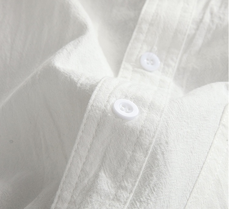 2021 High quality New Men's 3/4 Sleeve Shirts Cotton Casual Breathable Comfortable Shirt Fashion Style Loose Shirts