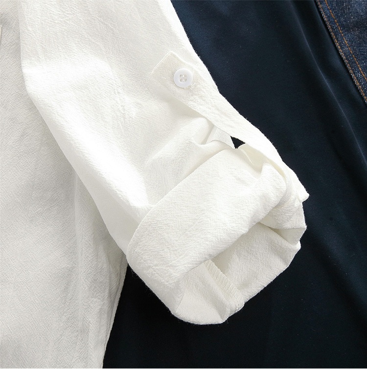 2021 High quality New Men's 3/4 Sleeve Shirts Cotton Casual Breathable Comfortable Shirt Fashion Style Loose Shirts