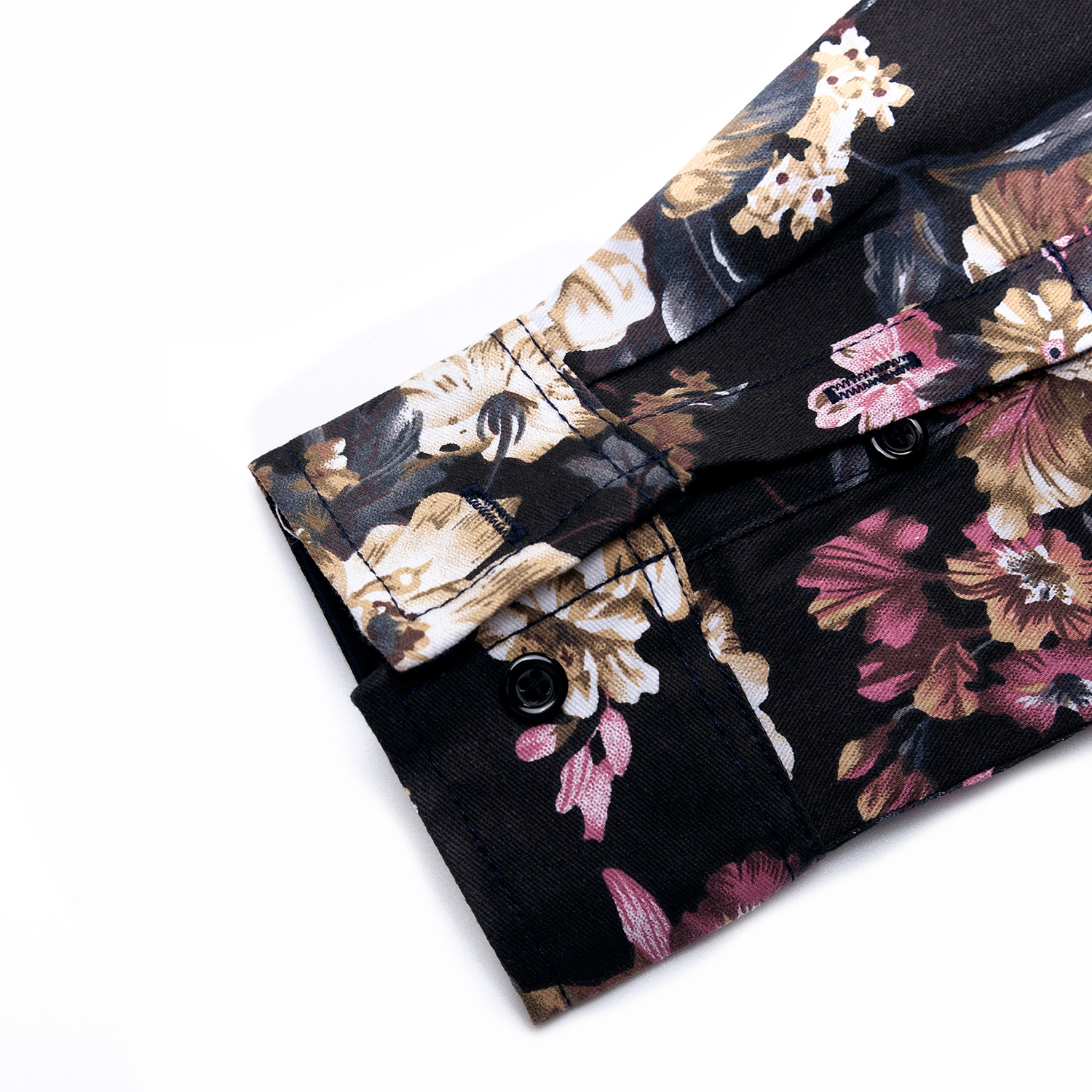 2021 High quality New Men's Long Sleeve Casual Shirt Fashion Rose Flower Printed Floral Shirt For Mens Clothing