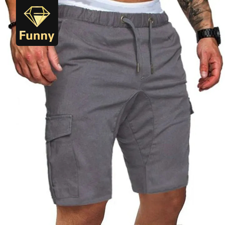 2021 High quality Men Cargo Pants Summer Male Casual Pants Fitness Trunk Running  Pant Streetwear
