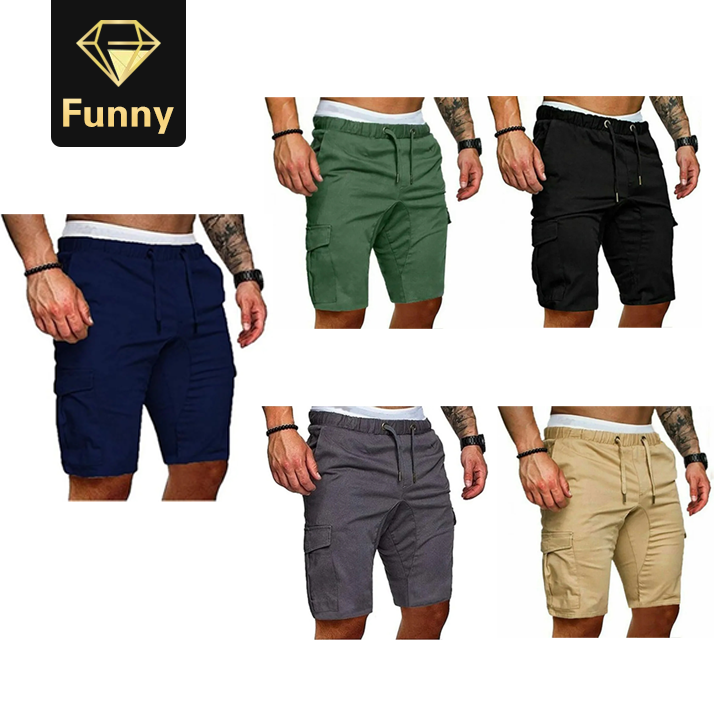 2021 High quality Men Cargo Pants Summer Male Casual Pants Fitness Trunk Running  Pant Streetwear