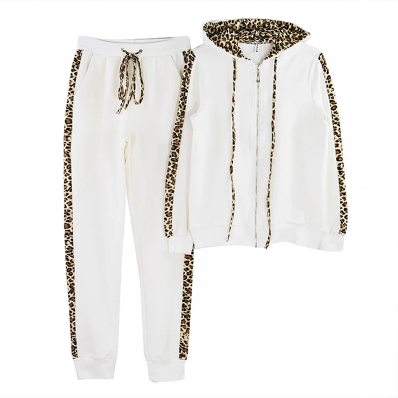 2021 High quality 2Pcs Set Women Sport Tracksuit Zipper Hoodies Sweatshirt  Set Jogger Sport Wear Ladies Casual Suit