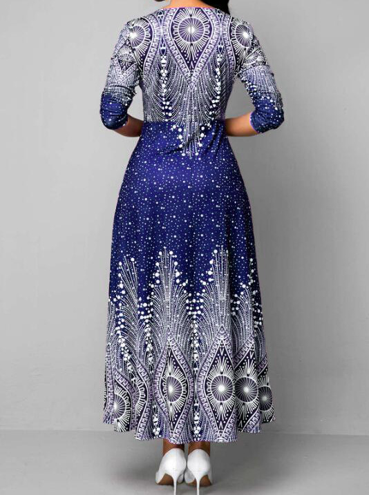 2021 High quality Plus Size African Long Maxi Dresses Women African Clothes Africa Dress Print Ladies Clothing Dress